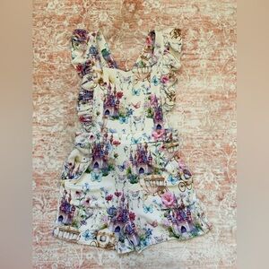 Posh Peanut Katrina French Terry Ruffled Overalls